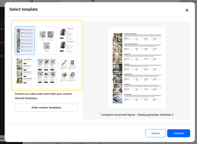 6 templates for Catalog Generator layout-mh