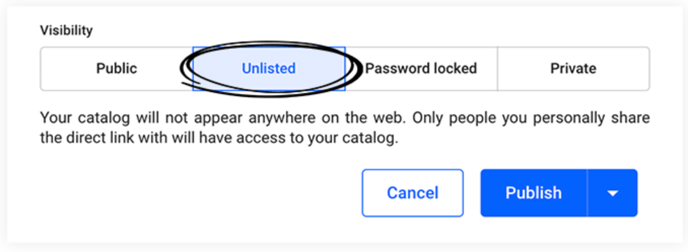 Share unlisted flipbook
