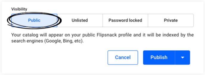 Share public flipbook