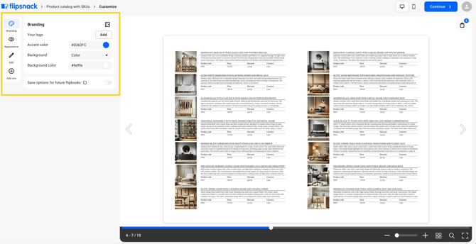 Branding in Flipsnack-mh