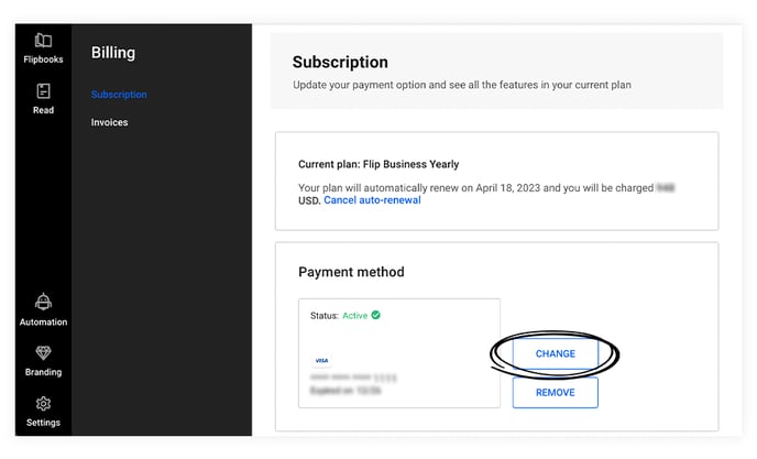 Change-your-subscription-in-Flipsnack