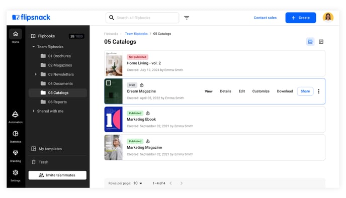 Clear-listing-in-flipsnacks-new-dashboard-1