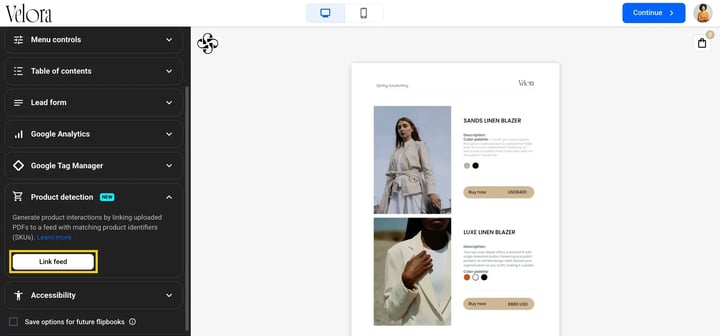 Customize and link your feed-mh