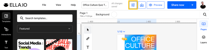 Customize in design studio