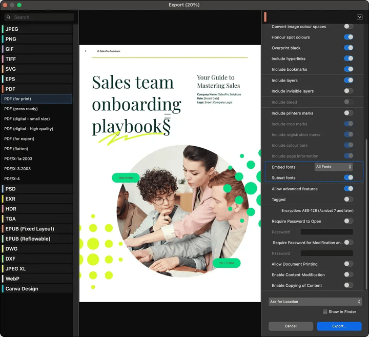 Embed-fonts