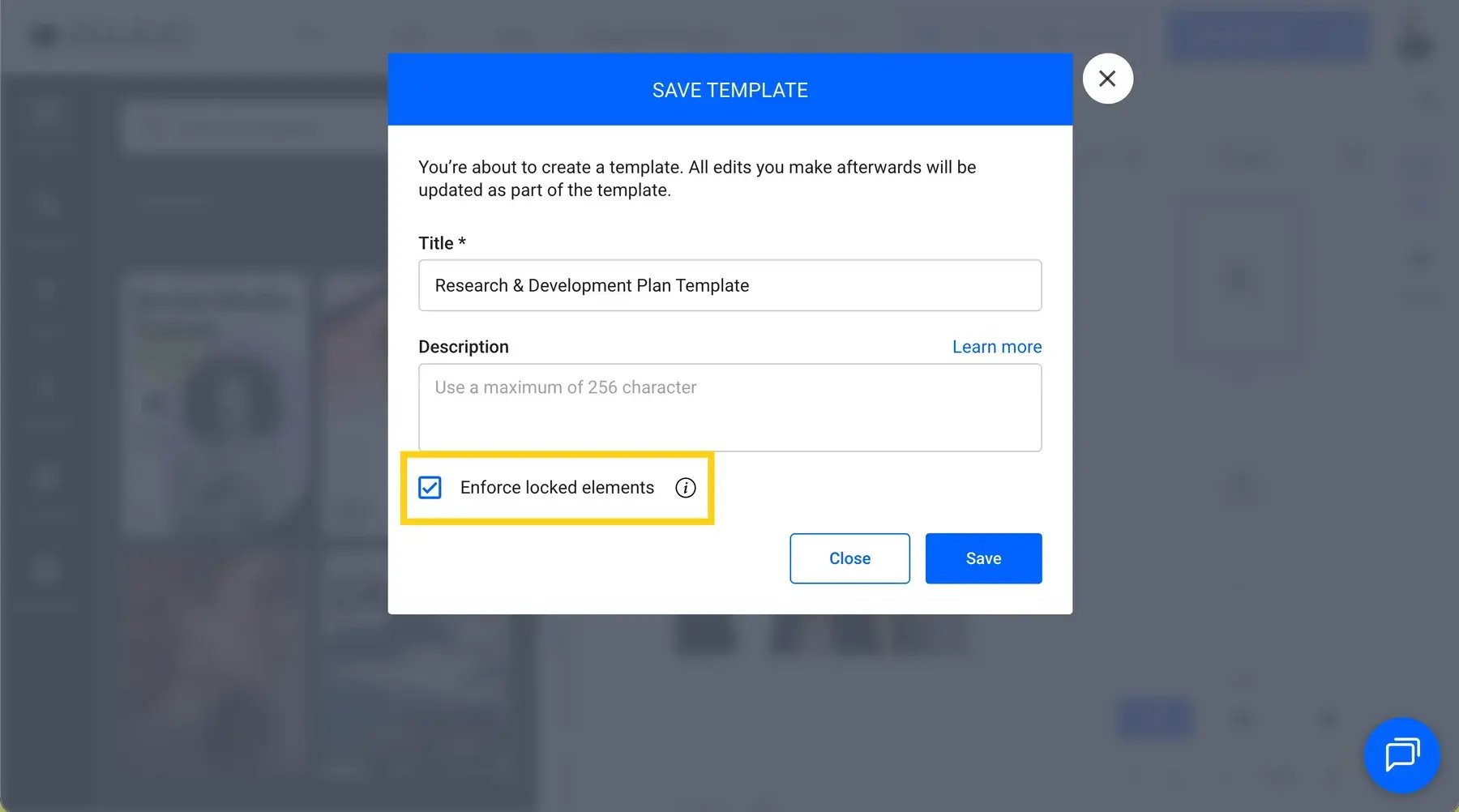 Enforce branding guidelines with locked templates