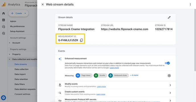 How to find your Google Analytics measurement ID 2