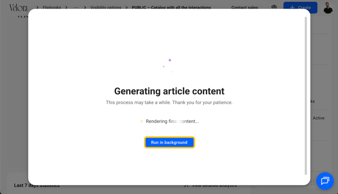Article content generating