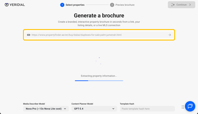 Paste your property listing link