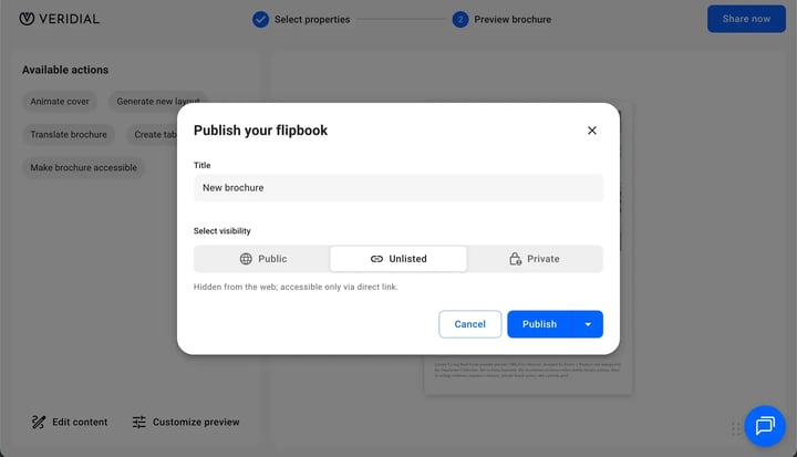 Publish and share your property brochure