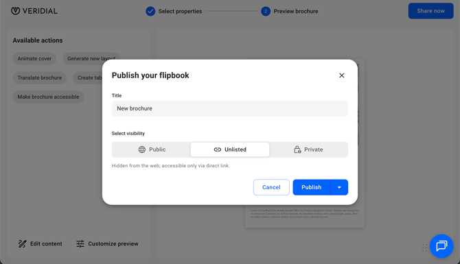 Publish and share your property brochure