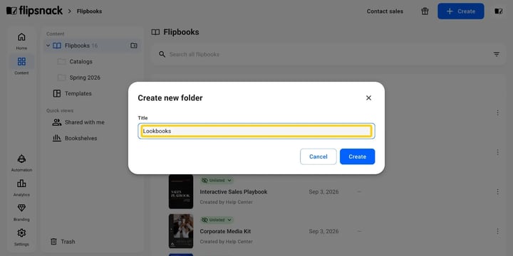 A new folder being named after clicking New folder.
