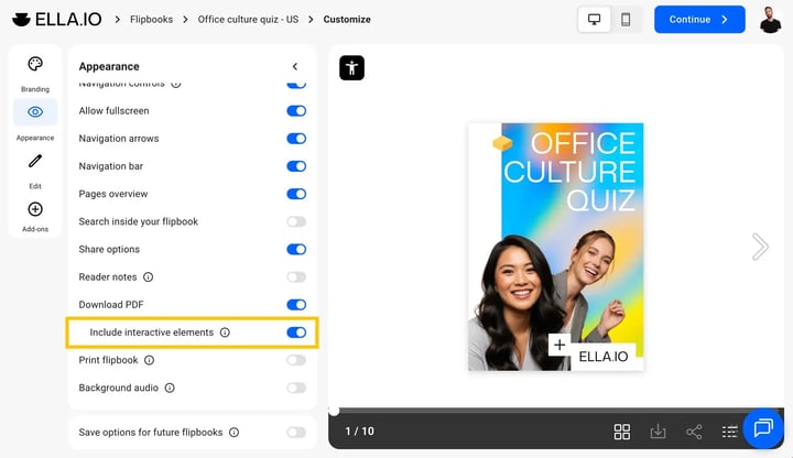 Include interactive elements - Download pdf