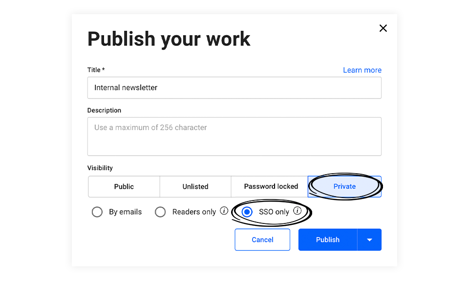 How to publish your work in Flipsnack