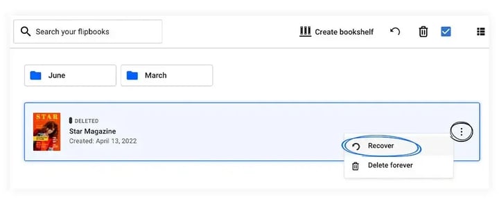 How to recover your publication