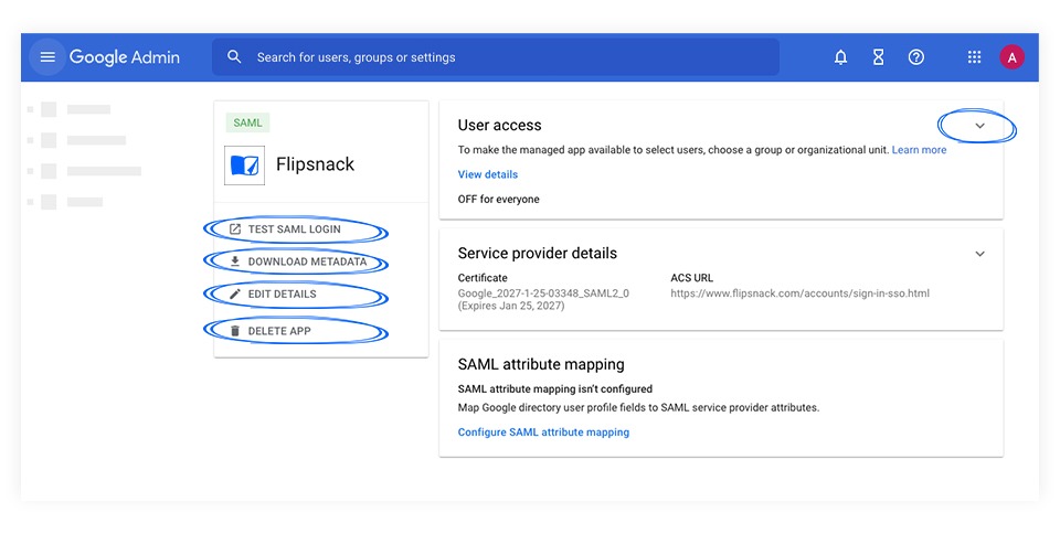 How to test the login in Google Admin