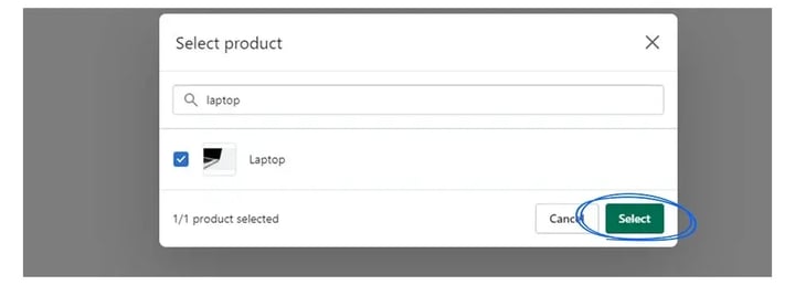 Searching and choosing a product