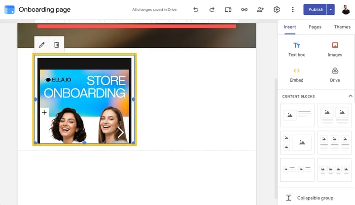 Resize the iframe to the desired size on the page