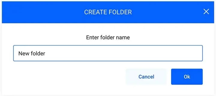 How to create a folder in Flipsnack
