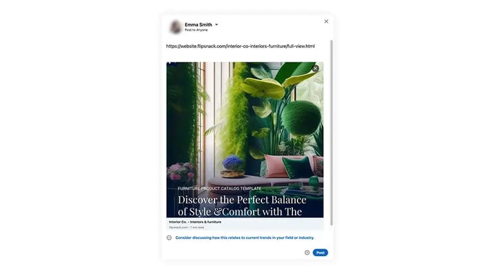 Linkedin-preview-of-a-shared-catalog