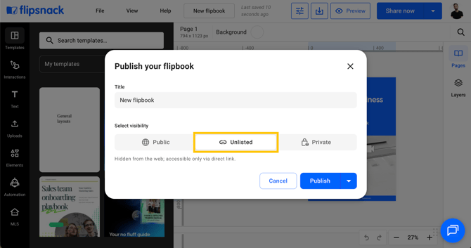 Publish as unlisted-1