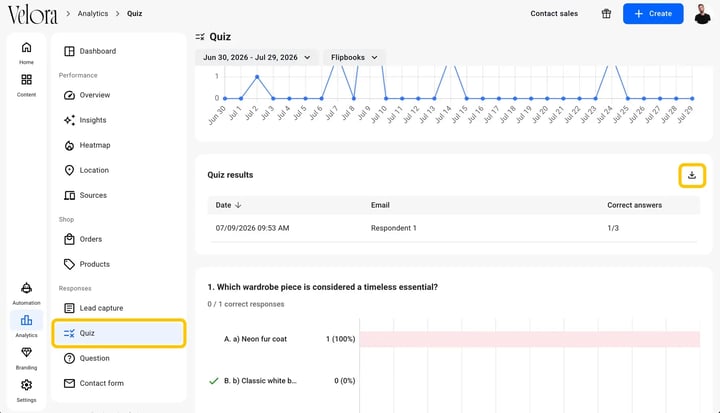 Quizz-export