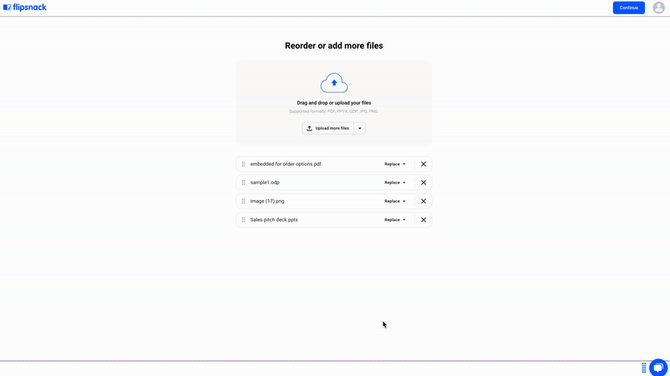 reorder-add-more-files-replace-option-in-flipsnack