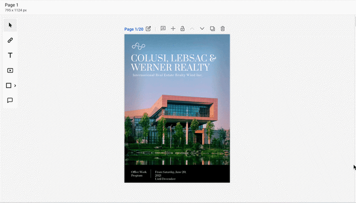 pick the page you want to edit and click edit page