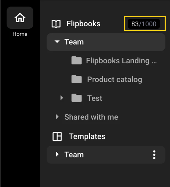 Tracking the number of publications created with Flipsnack