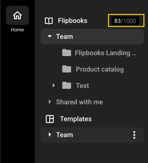 Tracking the number of publications created with Flipsnack