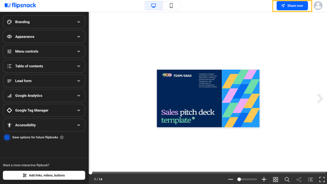 click-on-share-now-to-publish-flipbook