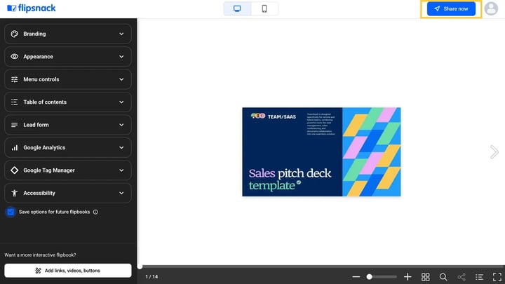 click-on-share-now-to-publish-flipbook
