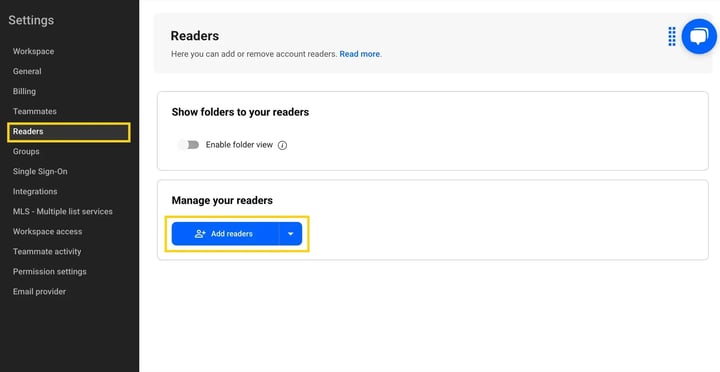 add readers
