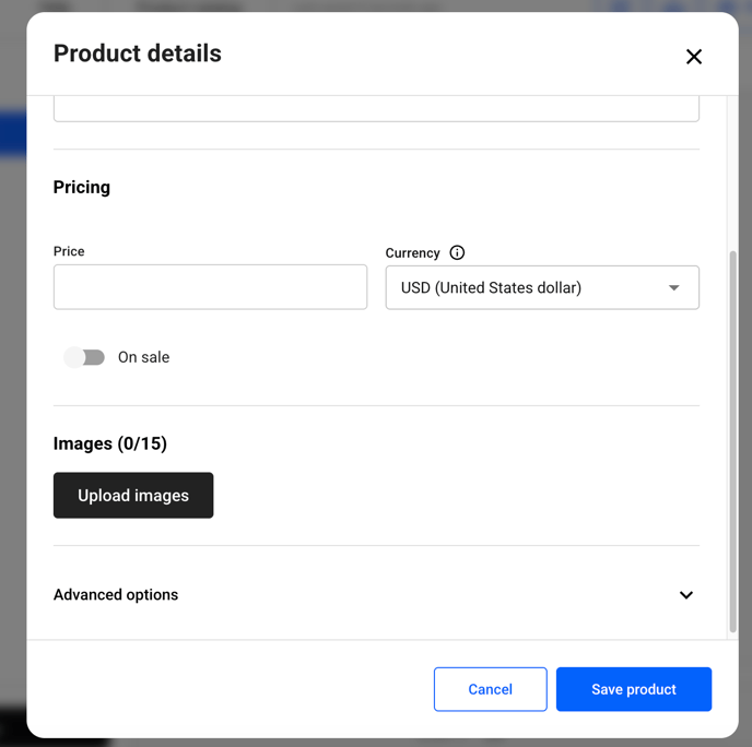 set up product details in flipsnack