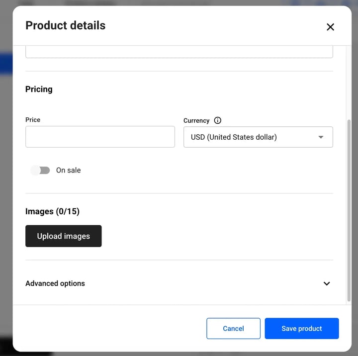 set up product details in flipsnack