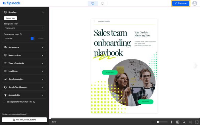 click-on-share-now-to-publish-flipbook