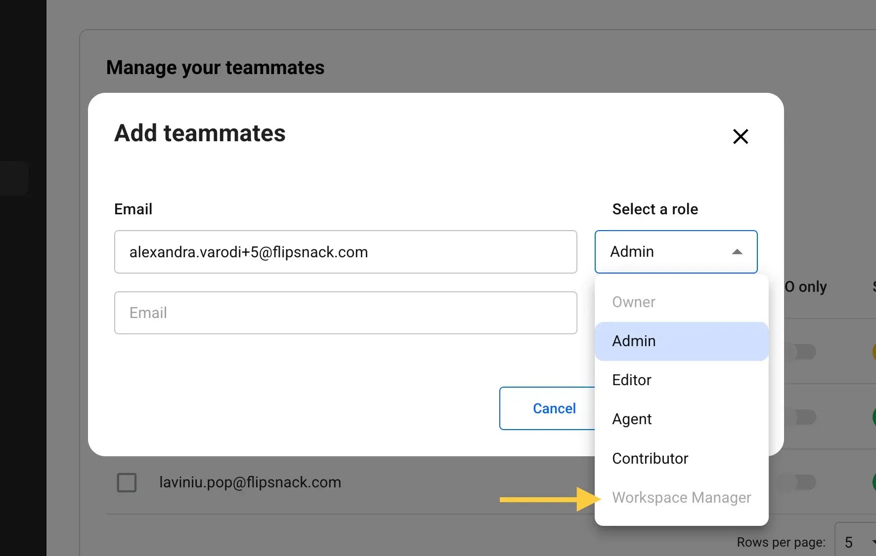 Using the Workspace Manager role (available with the Enterprise plan)