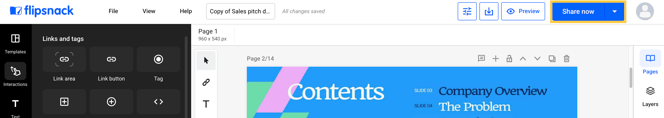 share-now-button-in-flipsnacl