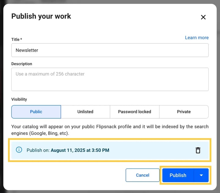 modal-with-publish-date-scheduled-in-flipsnack