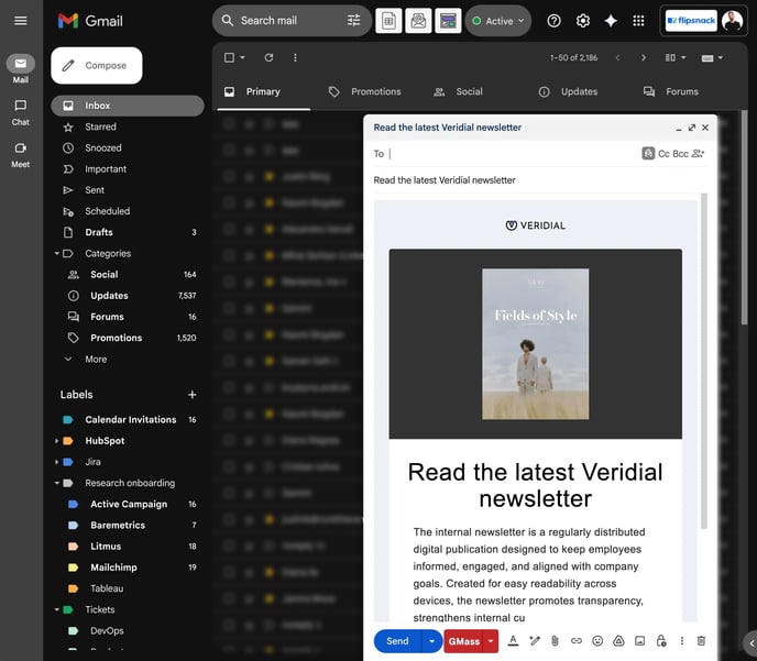 Add html code to gmail