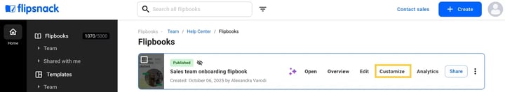 customize-button-in-flipsnack-dashboard