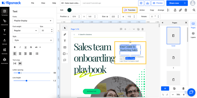 select-the-text-and-click-on-translate