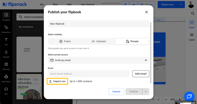 Share via email import