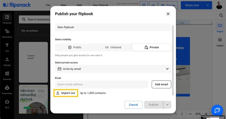 Share via email import