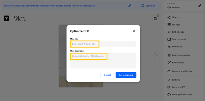 Step 3 - add meta title and meta description