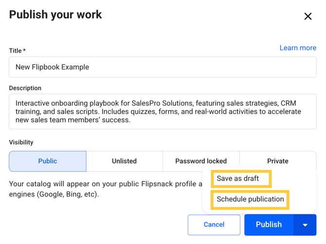 save-as-draft-or-schedule-publication-options