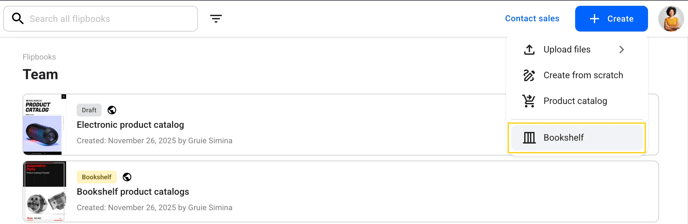 bookshelf from the button create-mh