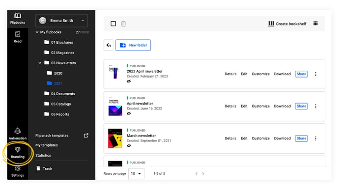 branding-settings-page-in-flipsnack