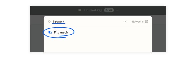browse-apps-modal-in-zapier-with-flipsnack-typed-in-the-search-field