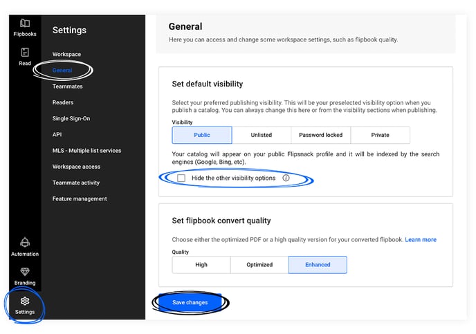 change-default-visibility-in-flipsnack-app